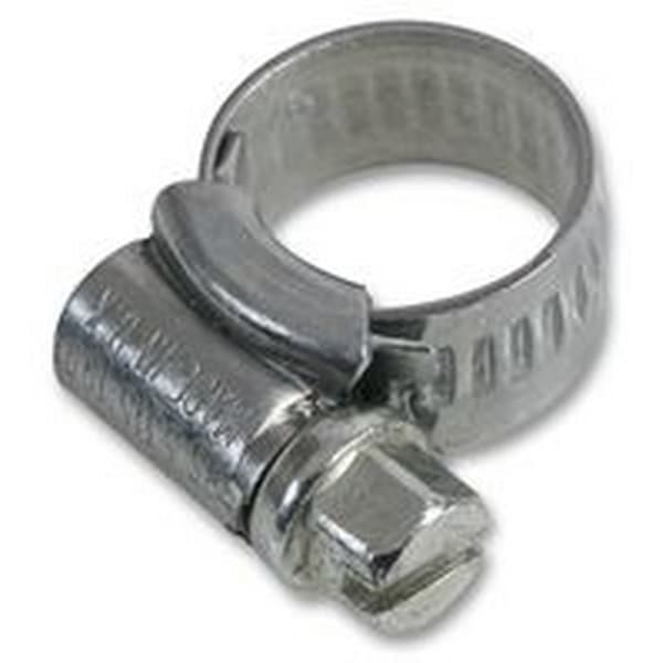Jubilee Zinc Plated Hose Clip Silver 1.3 x 2cm
