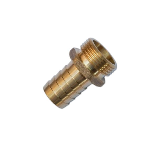 Nippel för 32 mm slang, 1" hane, för skiftnyckel