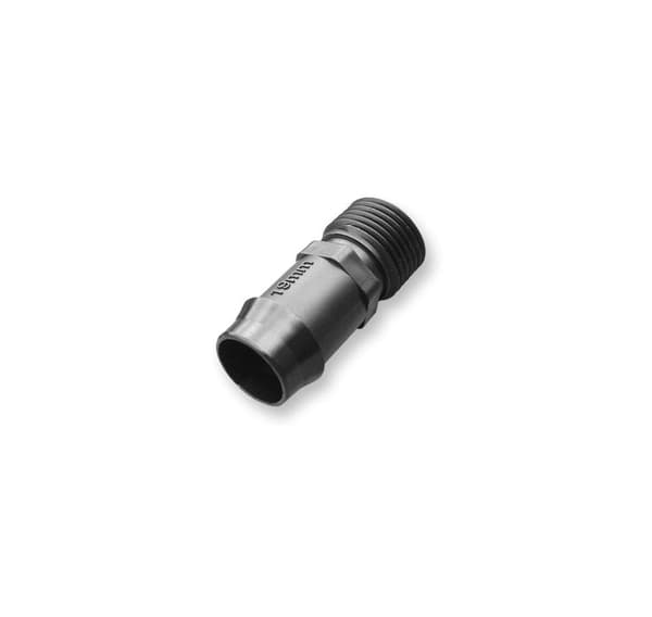 Joiner, 1/2" male, 19mm hose barb - 4 pcs