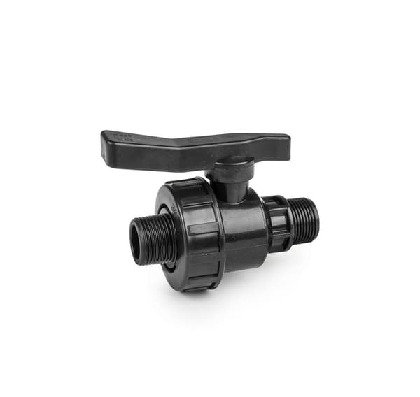 PN10 Valve 1" male  / 1" male for PE pipes
