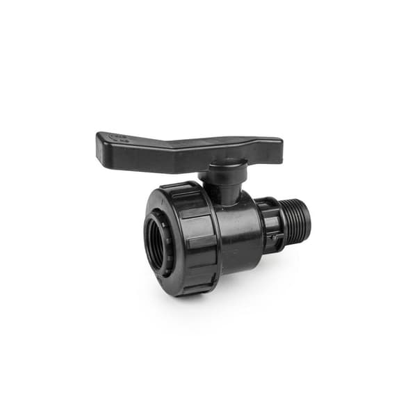 PN10 Valve 3/4" female  / 3/4" male for PE pipes