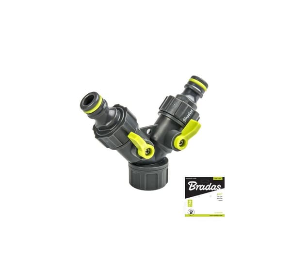LIME LINE Tee 3/4" med 2 ventiler