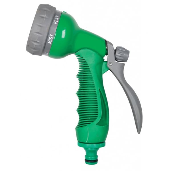 SupaGarden 7 Dial Heavy Duty Slang Spray Gun Green/Grey One Size