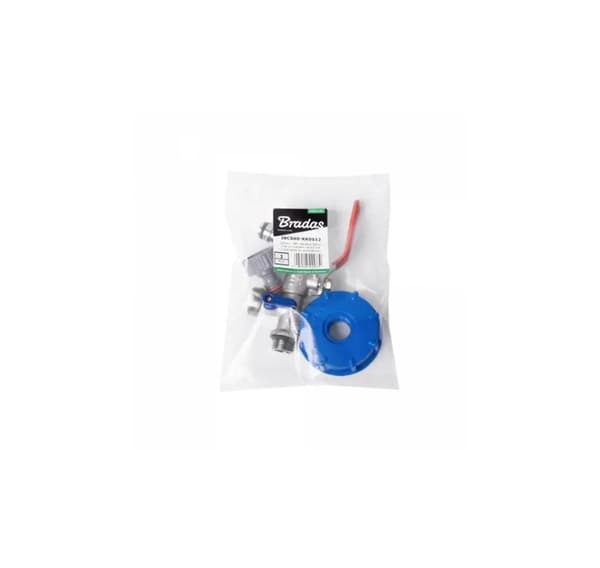 IBC adapter S60x6, hane med to han ¾" udgange + 2 hun ¾" hane adaptere
