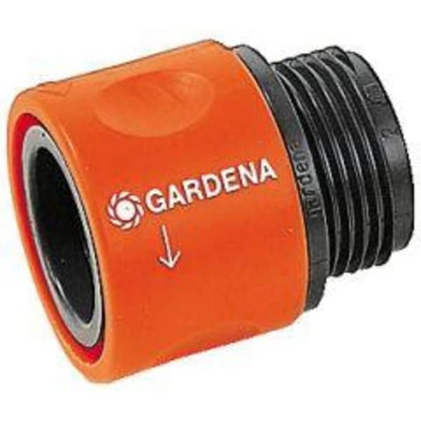 Trädgårdsslangsanslutningar - GARDENA - Tvättmaskinadapter - Lätt att använda - Svart och orange