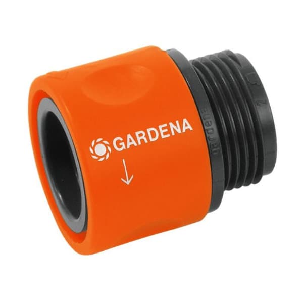 Trädgårdsslangsanslutningar - GARDENA - Tvättmaskinadapter - Lätt att använda - Svart och orange