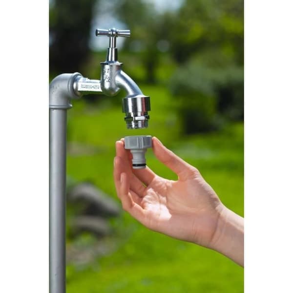GARDENA krannäsa 26/34 gänga - Trädgårdsbevattning - Grå - 130x80x40mm