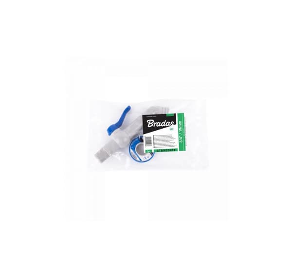 Tap 45° 1/2'' for slange 13-19mm, lengde. 17cm, med PTFE tape - sett
