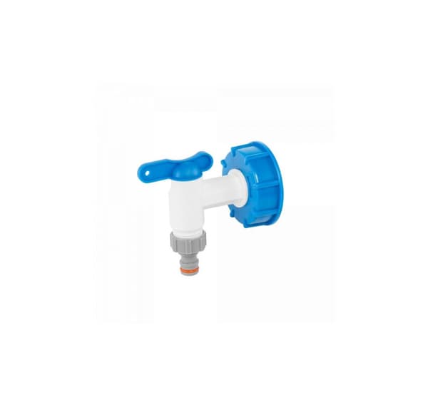 IBC-adapter S60x6 med ¾" PP og ¾" hunhaneadapter