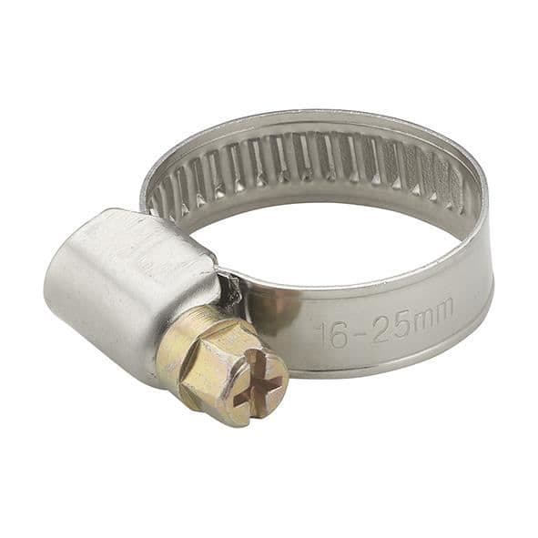 2 st stålslangklämmor Bredd 9 millimeter Åtdragningsdiameter 12-20 mm AROZ