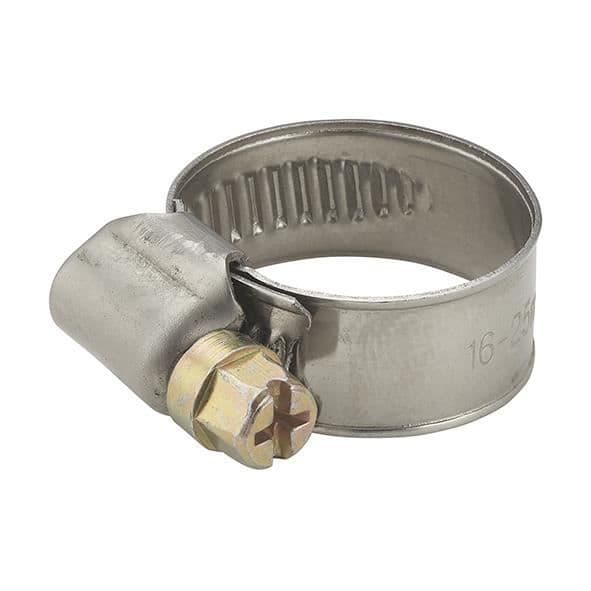 2 st stålslangklämmor Bredd 12 millimeter Åtdragningsdiameter 12-20 mm AROZ