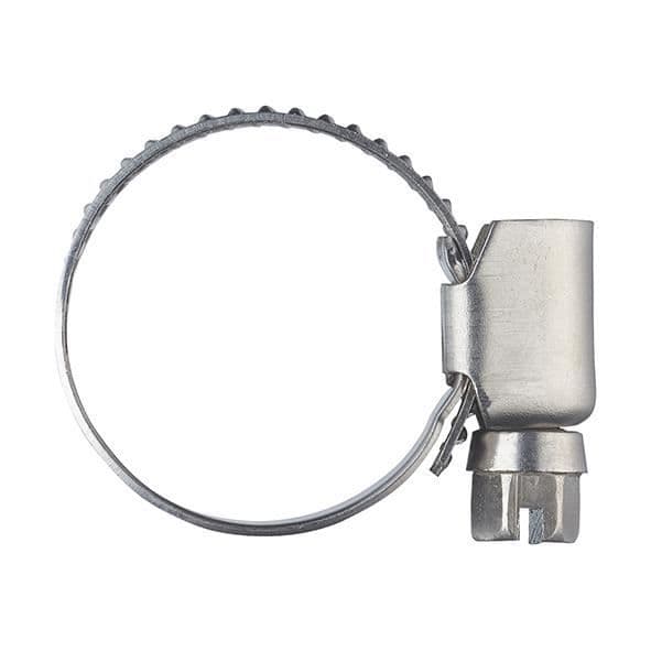 2 rostfria slangklämmor Bredd 9 millimeter Åtdragningsdiameter 10-16 mm AROZ