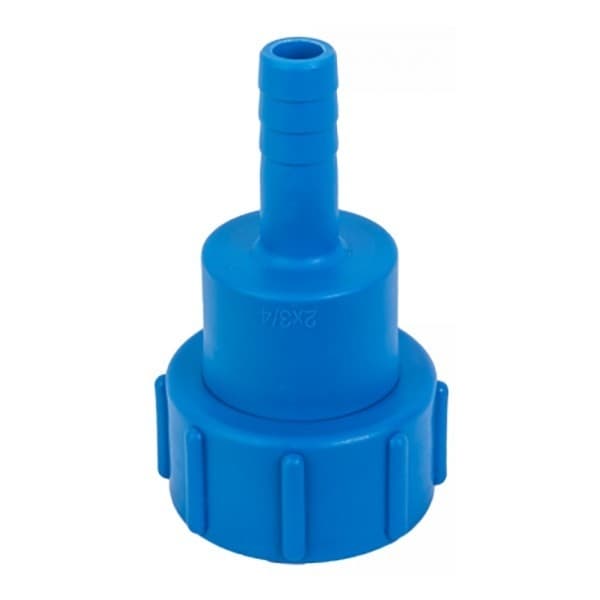 Set med 4 produkter. IBC-adapter S60X6 Hun x ¾" svingbar slangehale