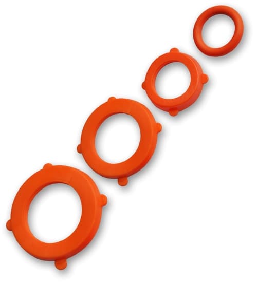 Set med 10 produkter. BLACK LINE Packningar - ORANGE set 4 x 6st
