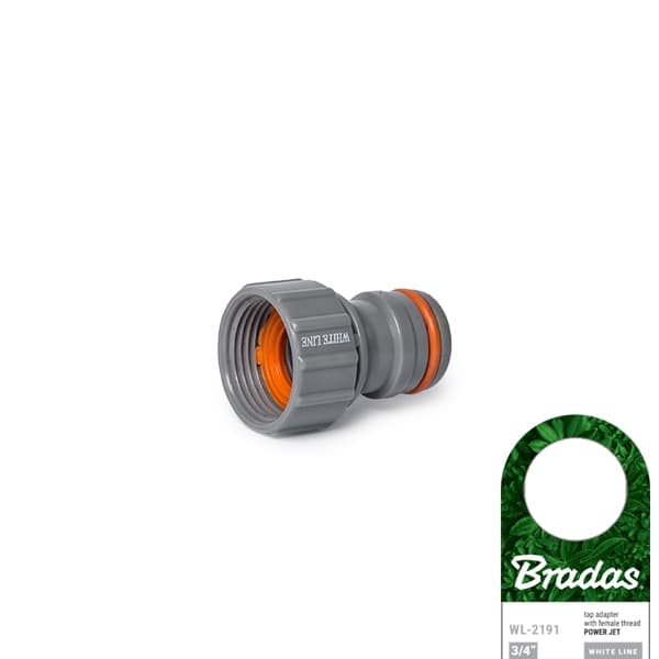 Sæt med 20 produkter. WHITE LINE Tapadapter med 3/4" hun - Power-Jet