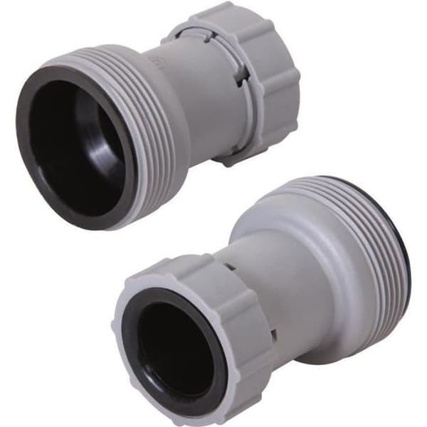 Set med 2 adaptrar Ø 38-32mm - BESTWAY - Utvändig gänga - Grå