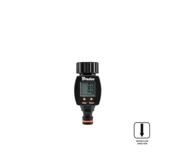 Water flow meter - 3/4" female thread + nipple