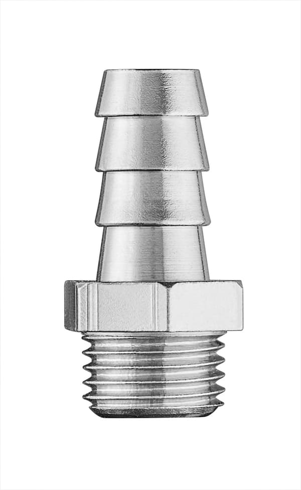 10 mm slangestik med 1/4" udvendigt gevind