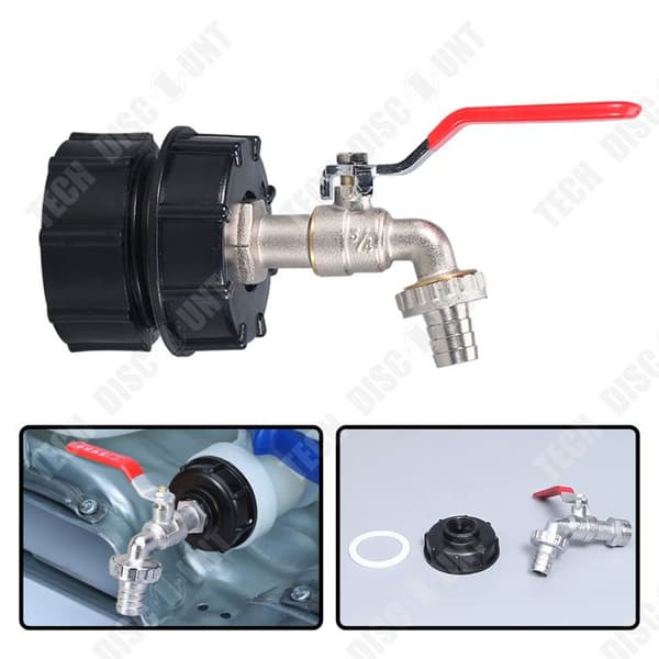 TD Mässing Kran Adapter IBC Ton Kran Adapter Set Frostskydd Adapter Lock Mässing Kran 1 Styck