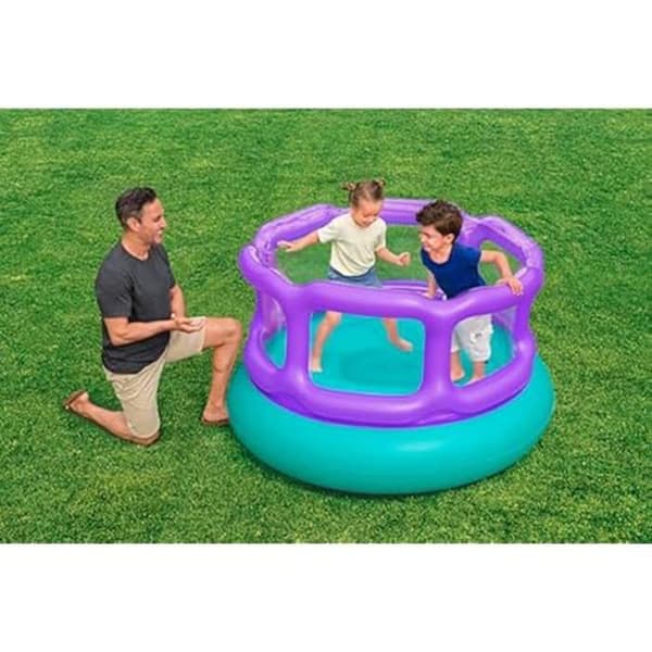 Hopptuss - BESTWAY - Laugh 'N Leap™ - 1,52 m x 84 cm - Säker plats - Färgglad design