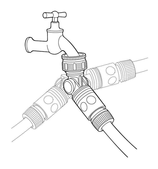 1-3/4” vinkeldrejelig havehaneadapter