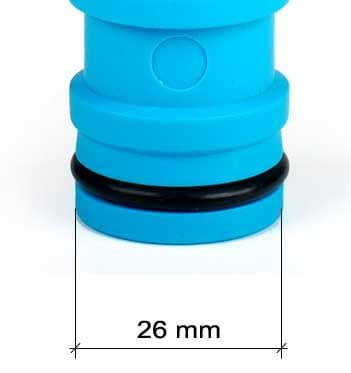 Have-T-stykke 1"x1/2" (og 3/4"") til 1" system