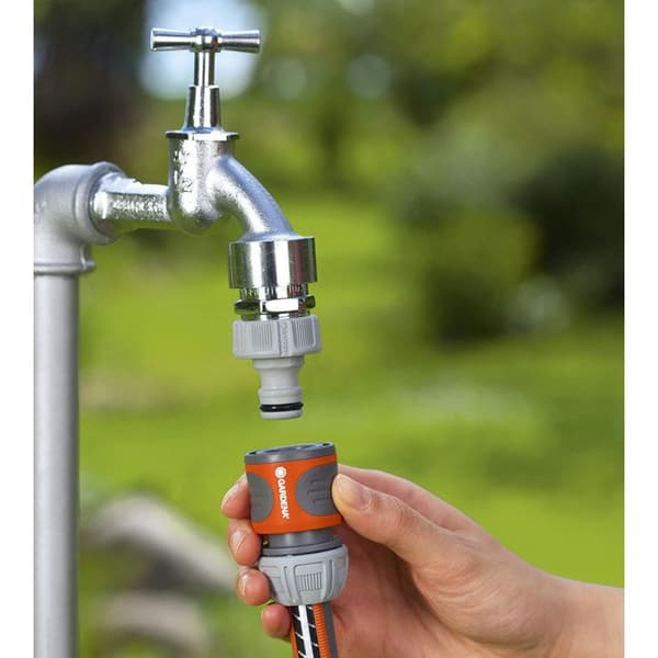 GARDENA snabbbevattningsanslutning - Lämplig för Ø13mm & Ø15mm slang - Power Grip - 5 års garanti