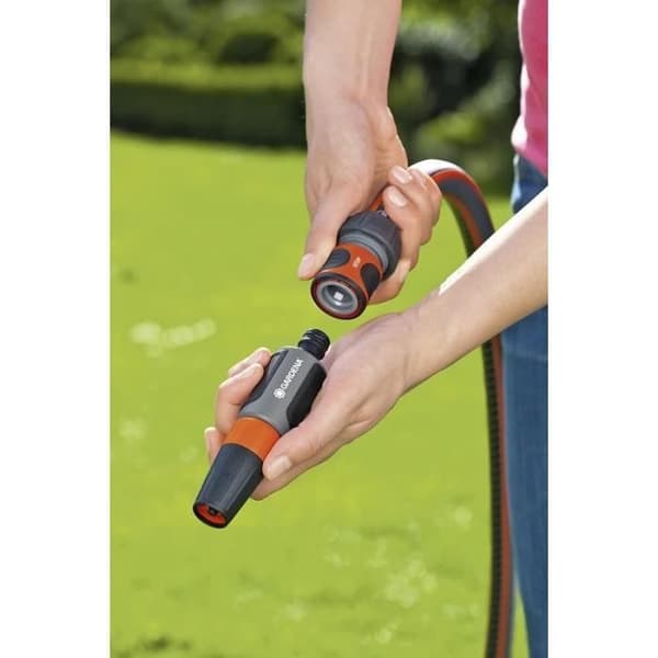 GARDENA snabbkopplingar och Aquastop Ø19 mm – För start och ände av rör – Med original GARDENA System – Motstår get och UV