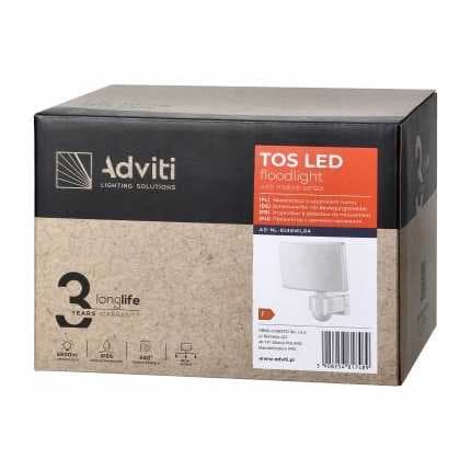 Haveprojektør PIR TOS LED 30W 4000K hvid