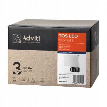 Haveprojektør TOS LED 30W 4000K sort