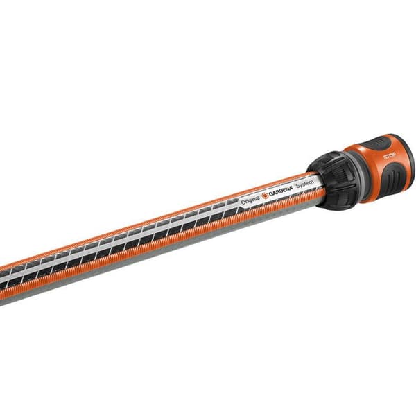 GARDENA Aquastop slangkoppling - Lämplig för Ø13mm & Ø15mm slang - Anti-droppstopp - Power Grip - 5 års garanti (18213-20)