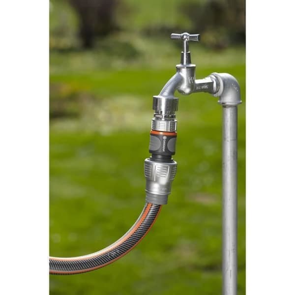Premium GARDENA snabbkoppling för Ø19 mm slang med 1-klicksfäste och Power Grip-teknik - 5 års garanti
