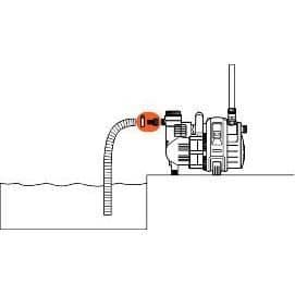 GARDENA sugslangsadapter 25 mm - Kraftig pumpanslutning - Kraftig lättfäst vakuum - (1724-20)