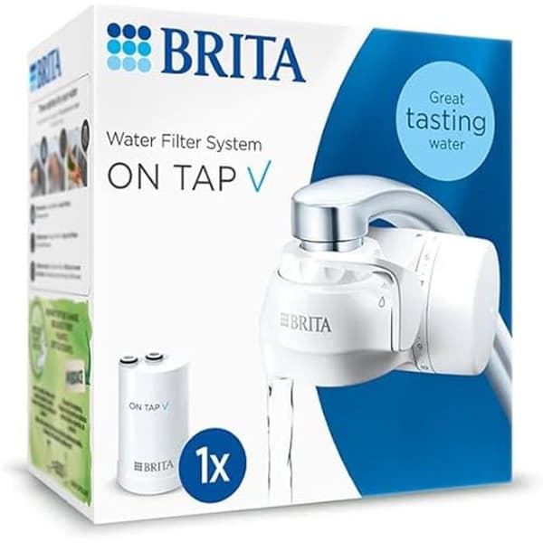 BRITA ON TAP V vattenfiltersystem, inkluderar 1 patron: Långvarigt, välsmakande vatten direkt från kranen, minskar avfall