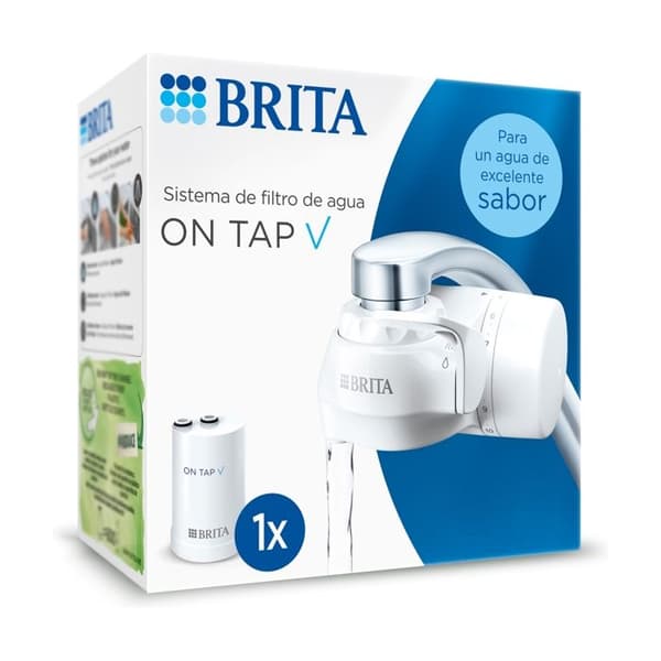 BRITA ON TAP V vattenfiltersystem, inkluderar 1 patron: Långvarigt, välsmakande vatten direkt från kranen, minskar avfall