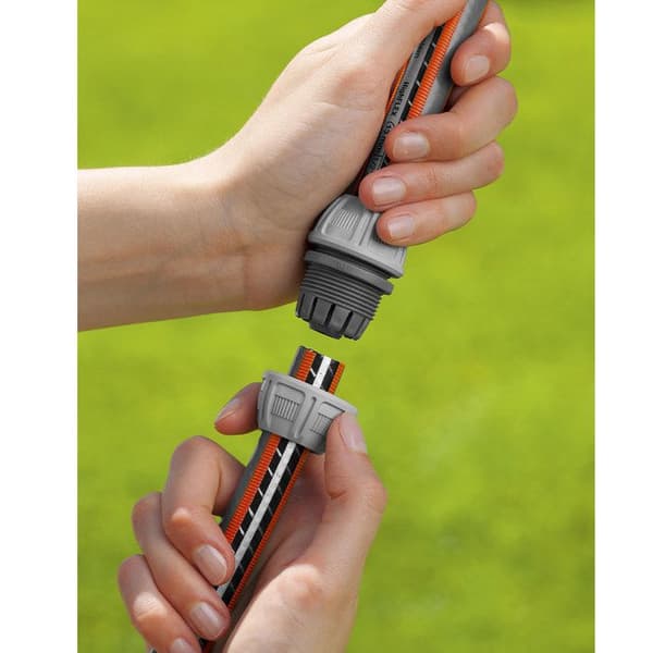 GARDENA slangreparationsverktyg - Lämplig för Ø13mm och Ø15mm slang - Verktygsfri installation - Power Grip - 5 års garanti (18232-20)
