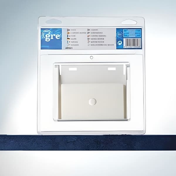 Skimmerdörr - GRE - Standard 14,5 x 12,5 cm - Vit - Ersättning