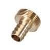 Mässing krananslutning 3/4" yttergänga, 3/4" slang,