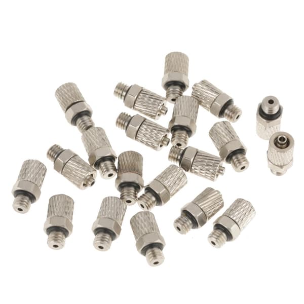 20st M5 4mm mini pneumatisk tryckluftskoppling Rak hankontakt Luftslang Snabb montering