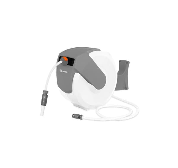 Automatiskt slangupprullarset WHITE LINE 1/2" 20m - färglåda