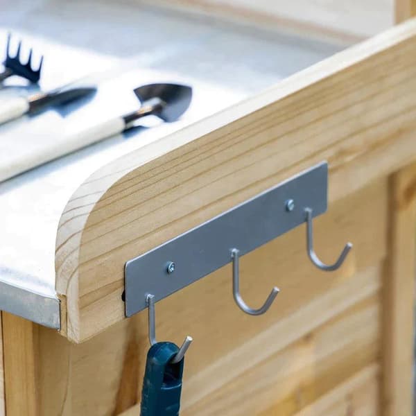 Rootz Pottebænkbord - Plantebord - Havebord - Med skuffe - Havearbejdsbord - 112 x 45 x 125 cm