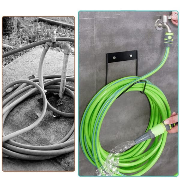 OBOSOE Rörhållare Väggmonterad - Slangorganizer/Vattenrörsorganizer för Trädgård & Garage