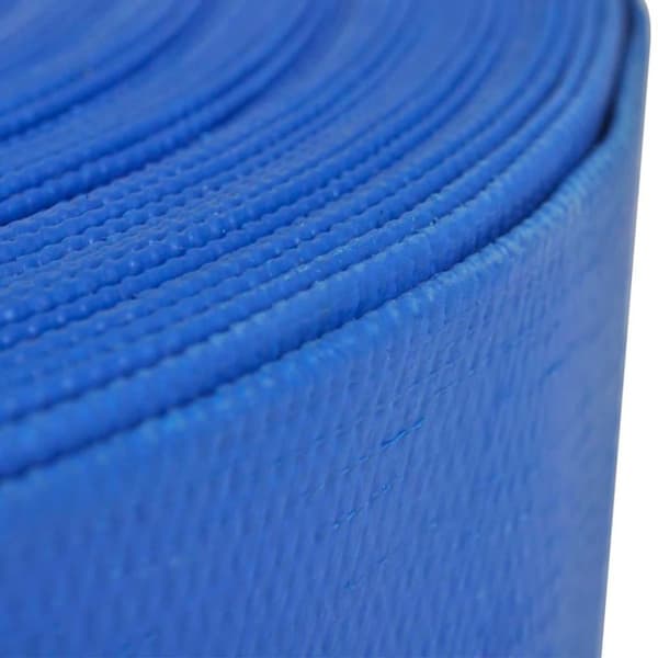 vidaXL Platt slang 50 2 PVC vattenleverans