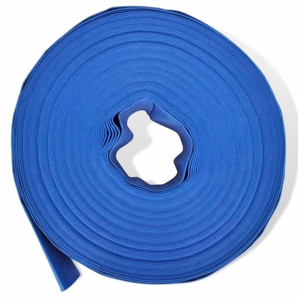 vidaXL Platt slang 50 2 PVC vattenleverans