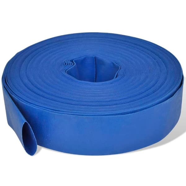 vidaXL Platt slang 50 2 PVC vattenleverans