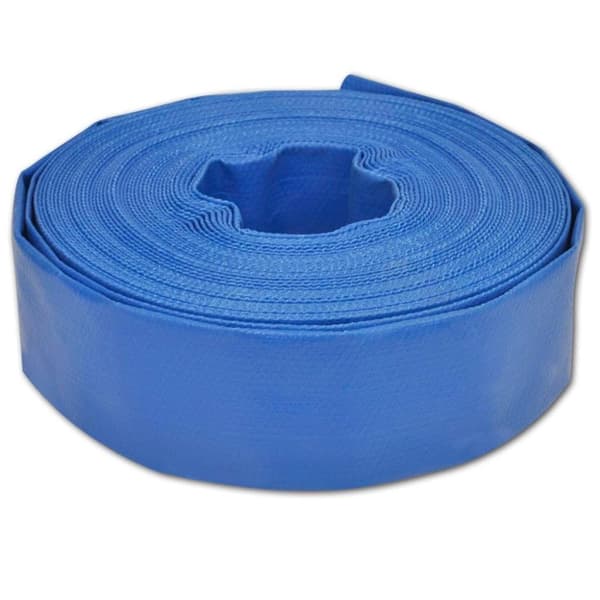 vidaXL Platt slang 25 m 2 PVC vattenleverans
