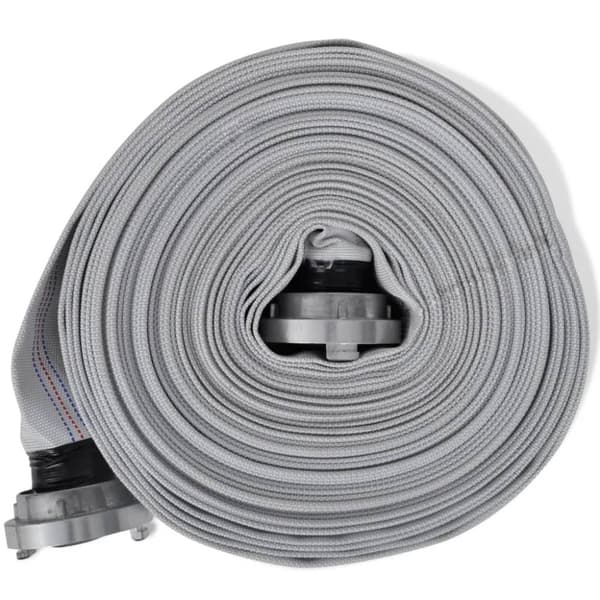 vidaXL brandslange flad 20 m med C-Storz koblinger 2 tommer