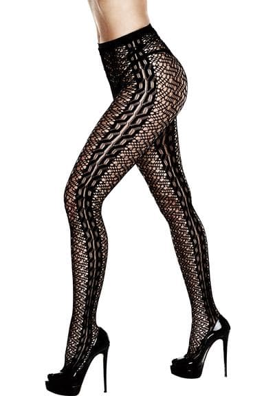 Braided Jacquard Pantyhose