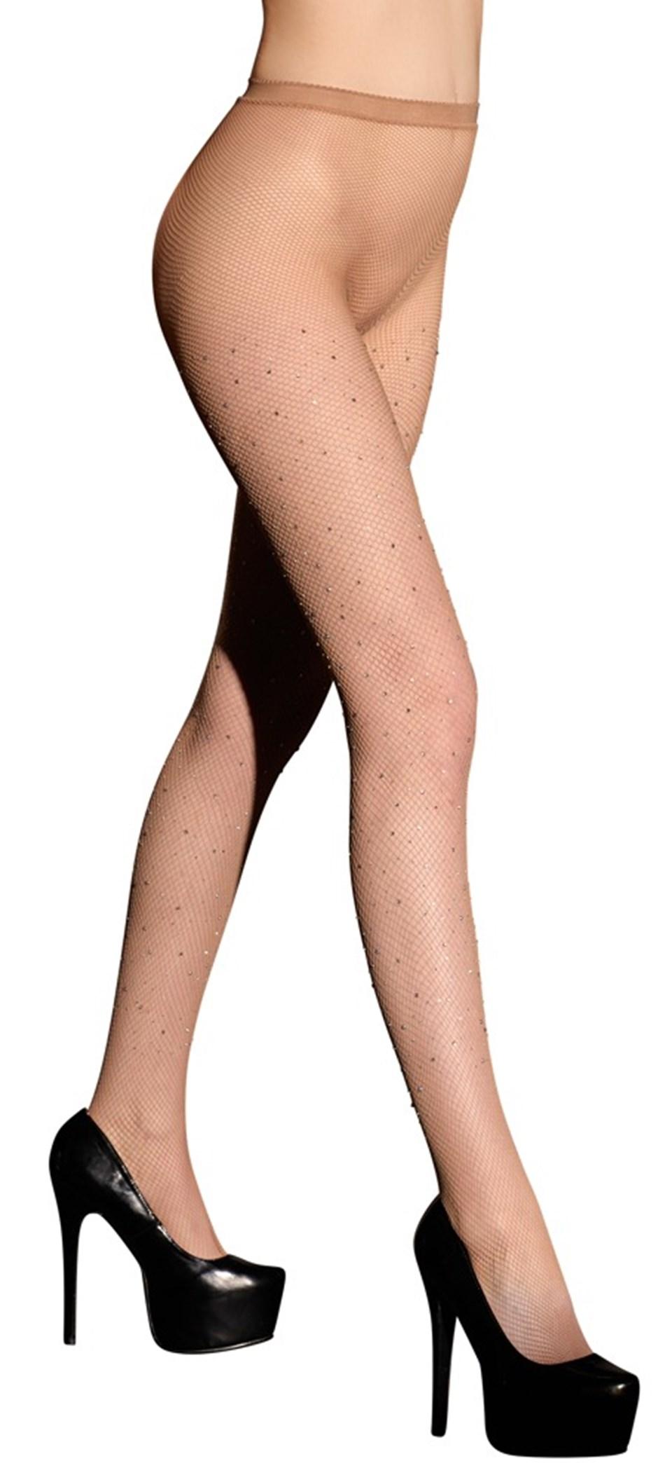 Glitrende Strømpebukser - Nude