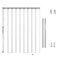 Miniatyrbillede 1 af 2: Vindbeskyttende PVC-stribegardin, energieffektiv, klar synlighed,121x243cm 9STK